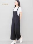 Eyouth 1518 Women’s Adjustable Strap Jumpsuit | Relaxed Wide-Leg Overalls
