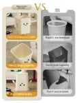 Large Size Kitchen Trash Can Creative Cute Cartoon Home Use New Model for Living Room Bedroom Bathroom High Aesthetic Value