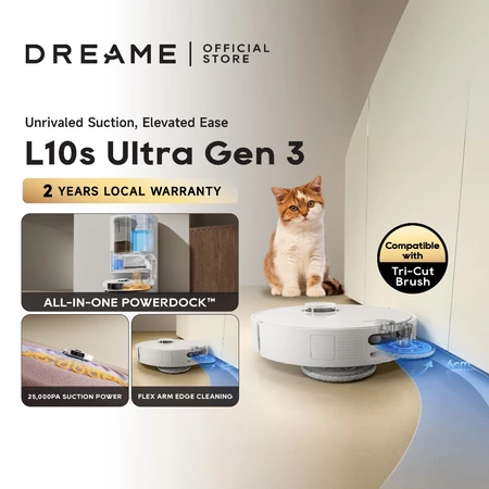 [NEW] Dreame L10s Ultra Gen 3｜25,000Pa Power, Dual Flex Arm, Self Wash, Hot Air Drying, AceClean DryBoard & Pet Care