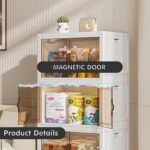 DR.STORAGE 3/5 Layers Large Capacity Storage Cabinet Folable Storage Cabinet Almari Pakaian