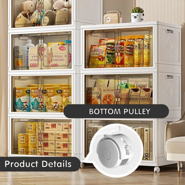 DR.STORAGE 3/5 Layers Large Capacity Storage Cabinet Folable Storage Cabinet Almari Pakaian